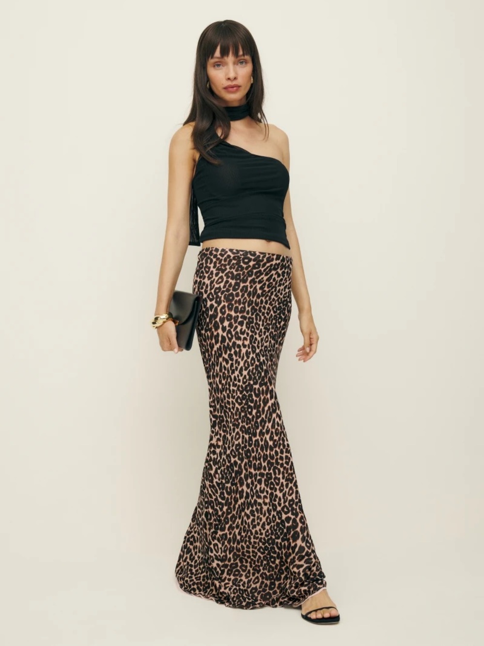 Reformation ‘Bella’ Skirt Leopard NWT